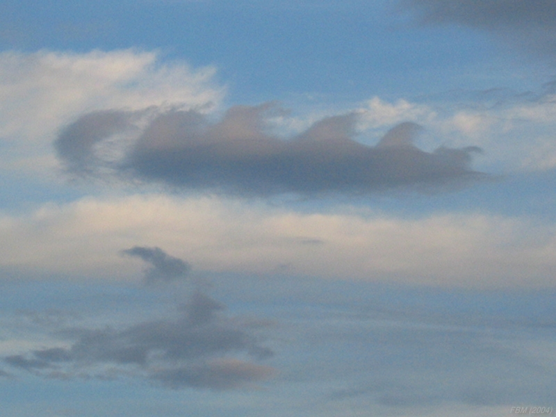 Inestabilidad de Kelvin-Helmholtz en capas bajas
Este tipo de formación nubosa suele observarse en nubes situadas a mayor altura.
