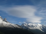 Lenticularis sobre el Mont Blanc
