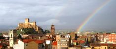 Arco iris en el castillo de Almansa
