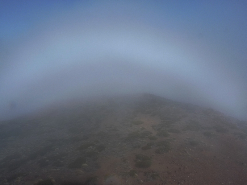 Arco de niebla desde el Observatorio de Izaña
Arco de niebla (fogbow) observado desde el Observatorio Atmosférico de Izaña una mañana en el que el mar de nubes estaba ascendiendo rápidamente hasta el nivel del Observatorio. No son extraños estos fenómenos ópticos en zonas altas de Tenerife o La Palma.
Álbumes del atlas: arco_de_niebla