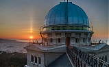 Pilar de Sol desde el observatorio Fabra