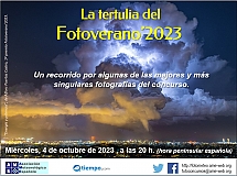 Cartel de "La tertulia del Fotoverano'2023"