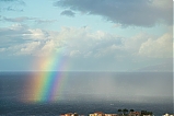 arcoíris sobre el Atlantico