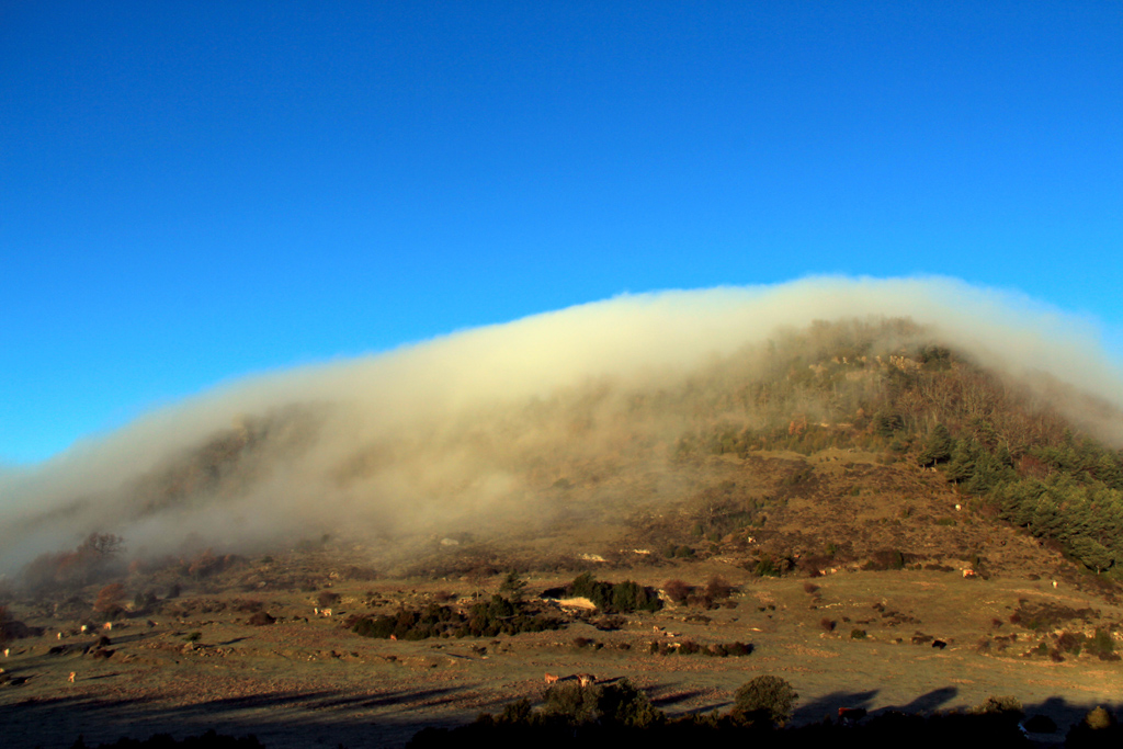 Manto-de- niebla
El día 19/1/2016. Tuve la suerte de poder captar este manto de niebla cubriendo la montaña en Tavertet. Barcelona. La niebla procedía de las hondonadas de la comarca d'Osona.
