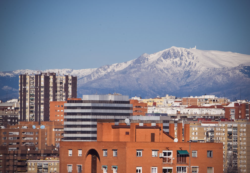 Sierra
Foto hecha desde el estadio Wanda Metropolitano, aprovechando la vista de las nevadas cumbres de la sierra de Guadarrama
