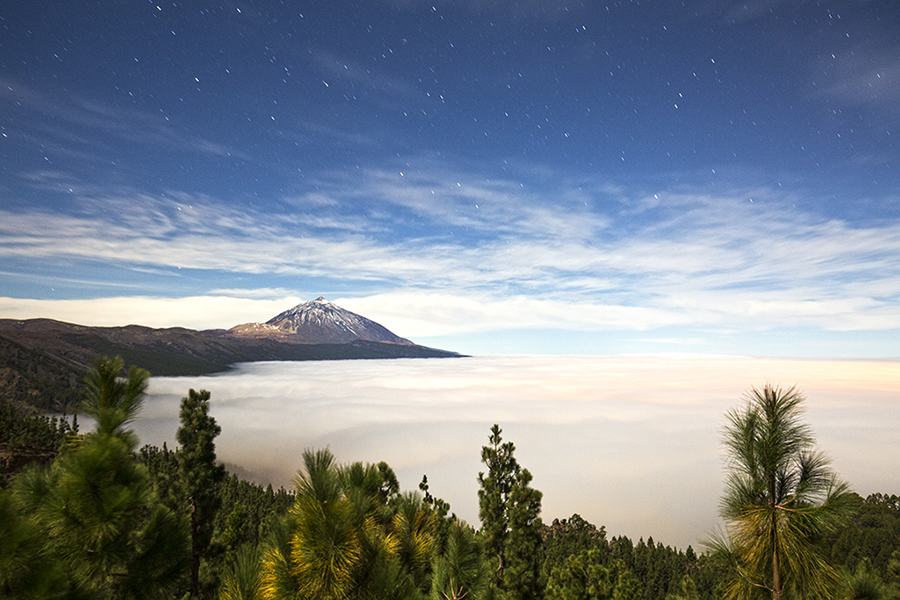 mares de nubes junto al Teide
