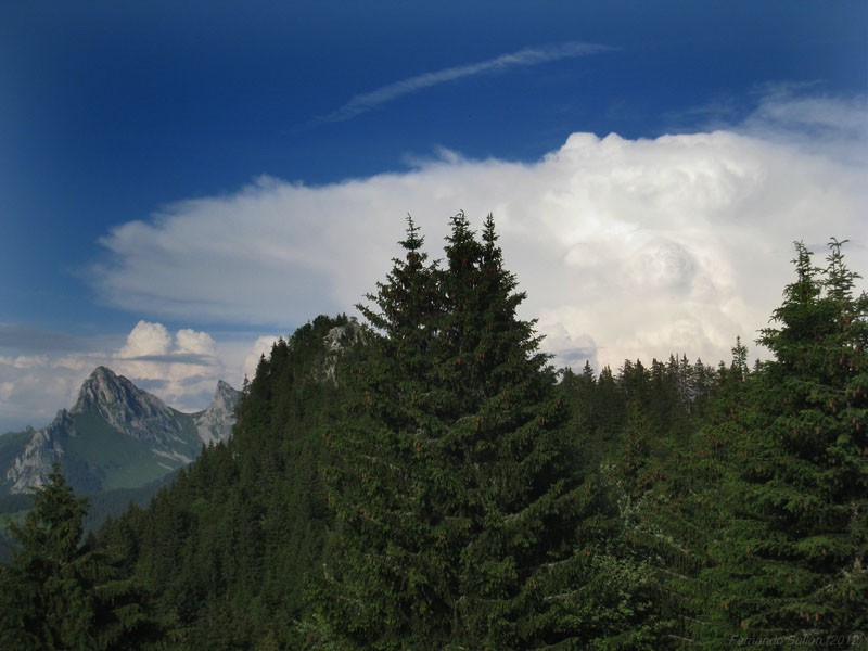 Tormenta en los Alpes I
Una tormenta sobre los Alpes vista desde las montañas prealpinas de la Alta Saboya.
