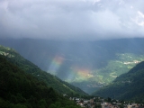 Arco iris en el Valle de Aosta