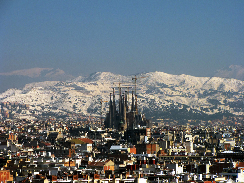 Barcelona snow skyline 1
Vistas de Barcelona, después de la nevada del 8 de marzo
