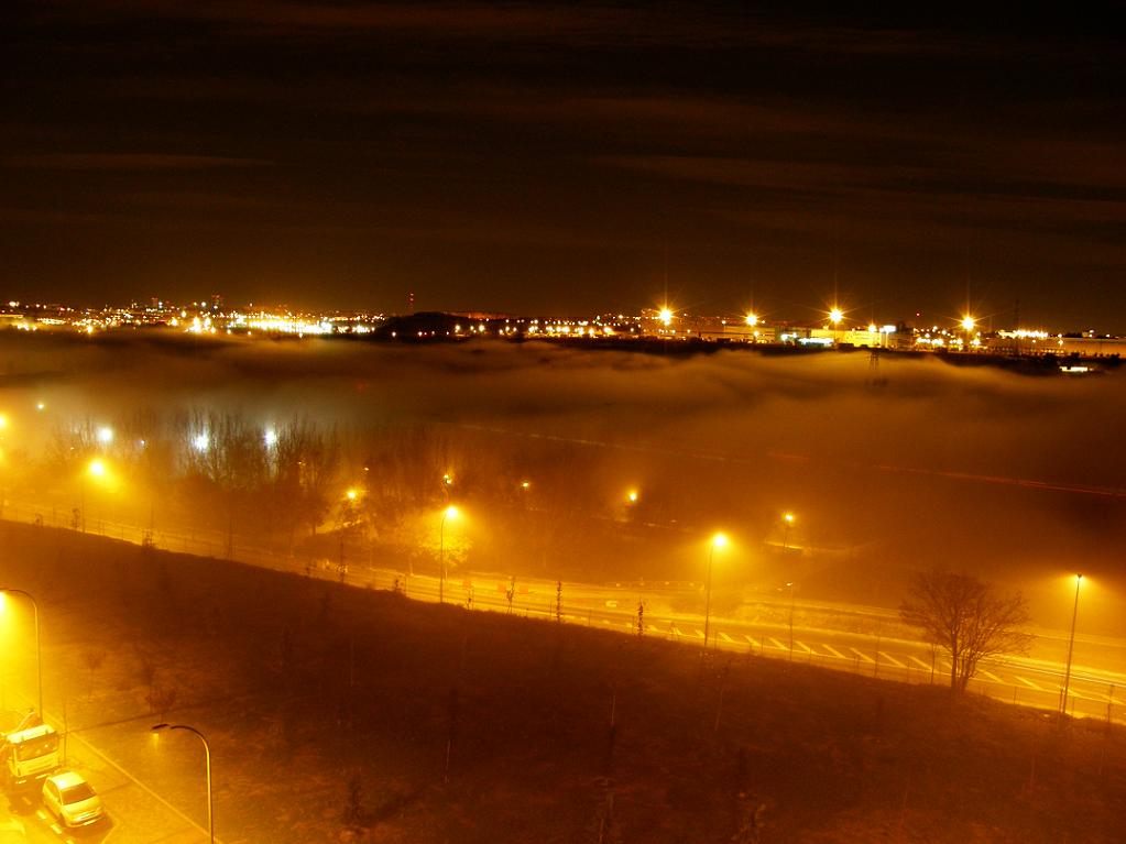 Niebla del rio Manzanares
Niebla del dia 12/12/2009
