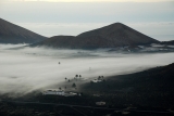 Niebla por irradiación cubriendo el pueblo de Tegoyo