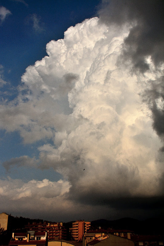 Verticalidad
A media tarde creció una potente tormenta justo por encima de Olot, pero se desplazó rapidamente hacia el este dejando la lluvia en las comarcas vecinas...
Álbumes del atlas: ZFO15 cumulonimbus_calvus