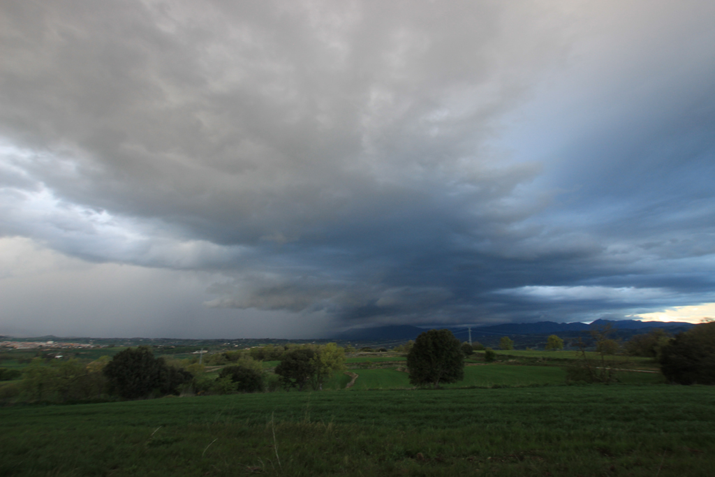 Nubes anunciadoras de la llegada de un frente
