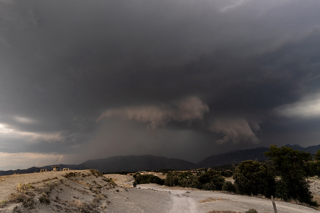 Tormeta con granizo a Sant Pere de Torelló
