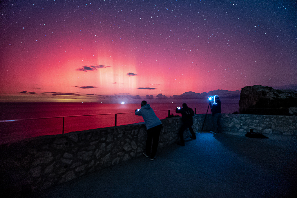 Aurora Boreal vista desde Mallorca
