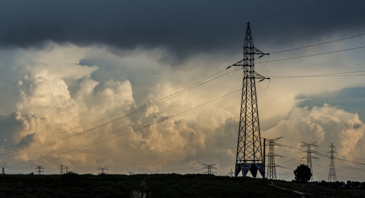Fotografía en las afueras de Majadahonda en la formación de una tormenta.
