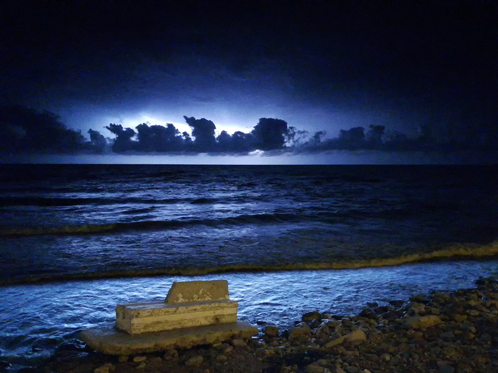 Primera Fila
Paseando por la costa de Torrevieja se presentó esta tormenta eléctrica a la altura de la Manga del Mar Menor. Con la única cámara disponible, la del móvil, tras muchos intentos pude obtener una toma de mi agrado
