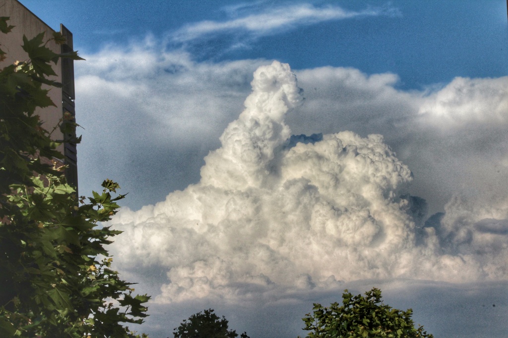 Cumulonimbus captado al inicio de este verano desde el balcón de mi casa, días en los que hubo una gran actividad tormentosa por la zona de Ávila y Madrid y que se dejó ver algo por tierras charras 
