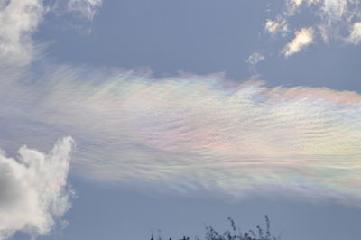 Nube Iridiscente
Nube iridiscente a primera hora de la mañana por el reflejo del sol en una nube lenticular
