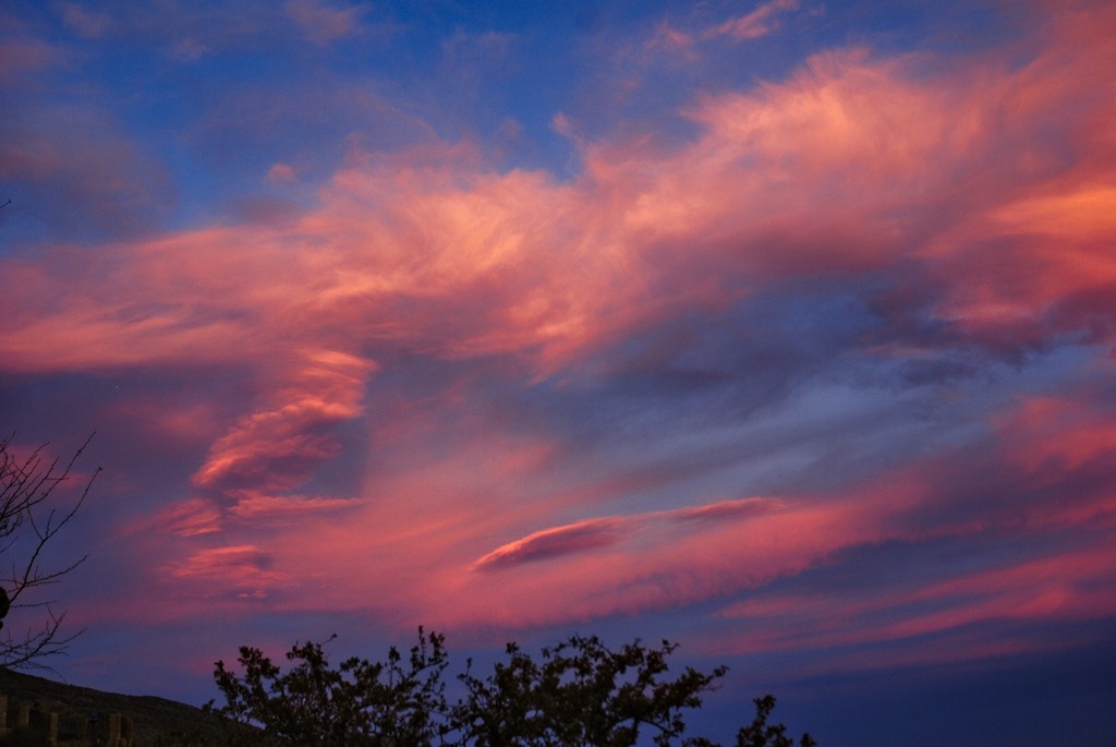 El otoño en uno de sus primeros candilazos al atardecer.
