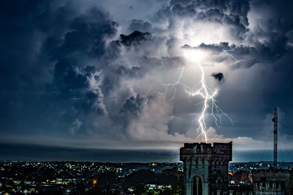 Foto tomada desde la azotea de la casa del autor en La Habana, Cuba.
