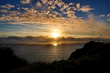 Atardecer en el mar