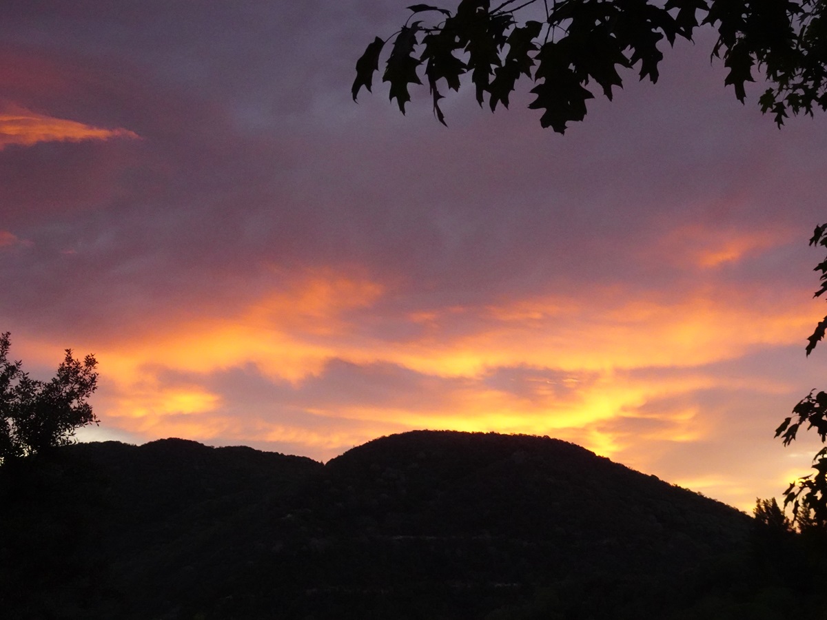 Este otoño llevamos pocos atardeceres que valgan la pena dejar el desayuno a mitad. Sin embargo, algunos los hubo, como este. Y, como no, anunciaba viento. Al final del día el viento de poniente recalentado soplaba con fuerza, manteniendo la temperatura por encima de los 20ºC incluso hasta las 22:30h UTC
