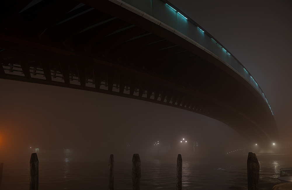 Niebla con carisma
Fotografía sacada a nivel del canal grande de Venecia, en el puente de Calatrava.

