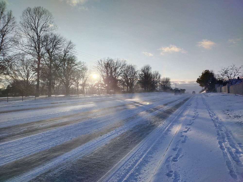 Episodio de bajas temperaturas con nevadas en el estado de Oklahoma (USA)
