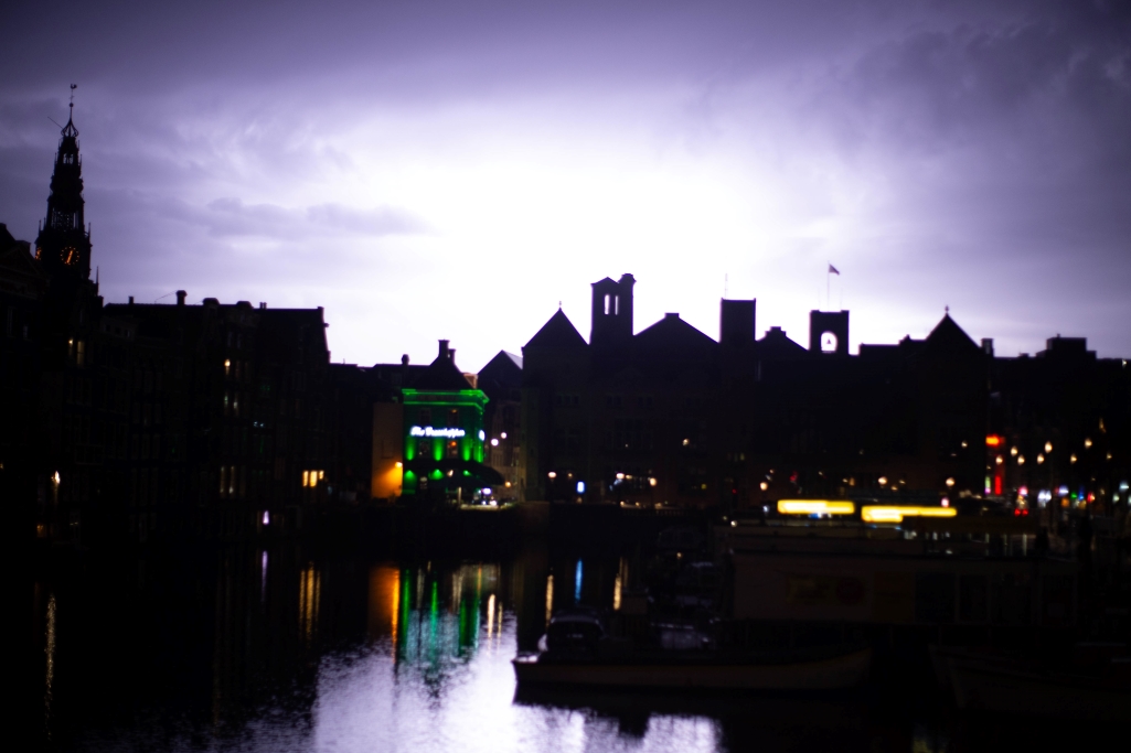 Noche de tormenta eléctrica en mi ultima noche en Ámsterdam
