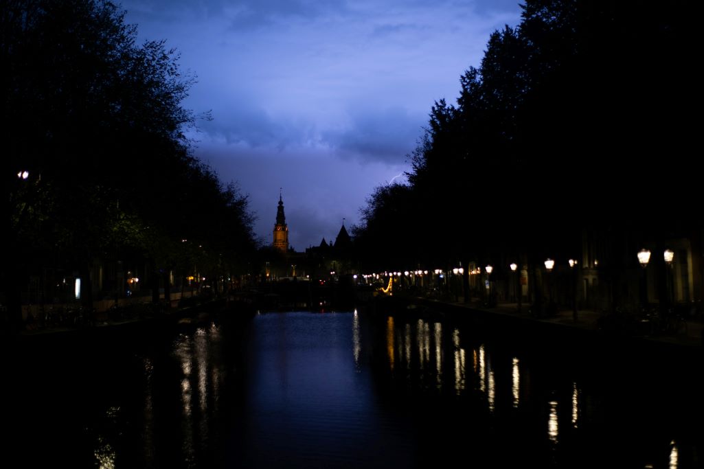 Noche de tormenta eléctrica en mi ultima noche en Ámsterdam
