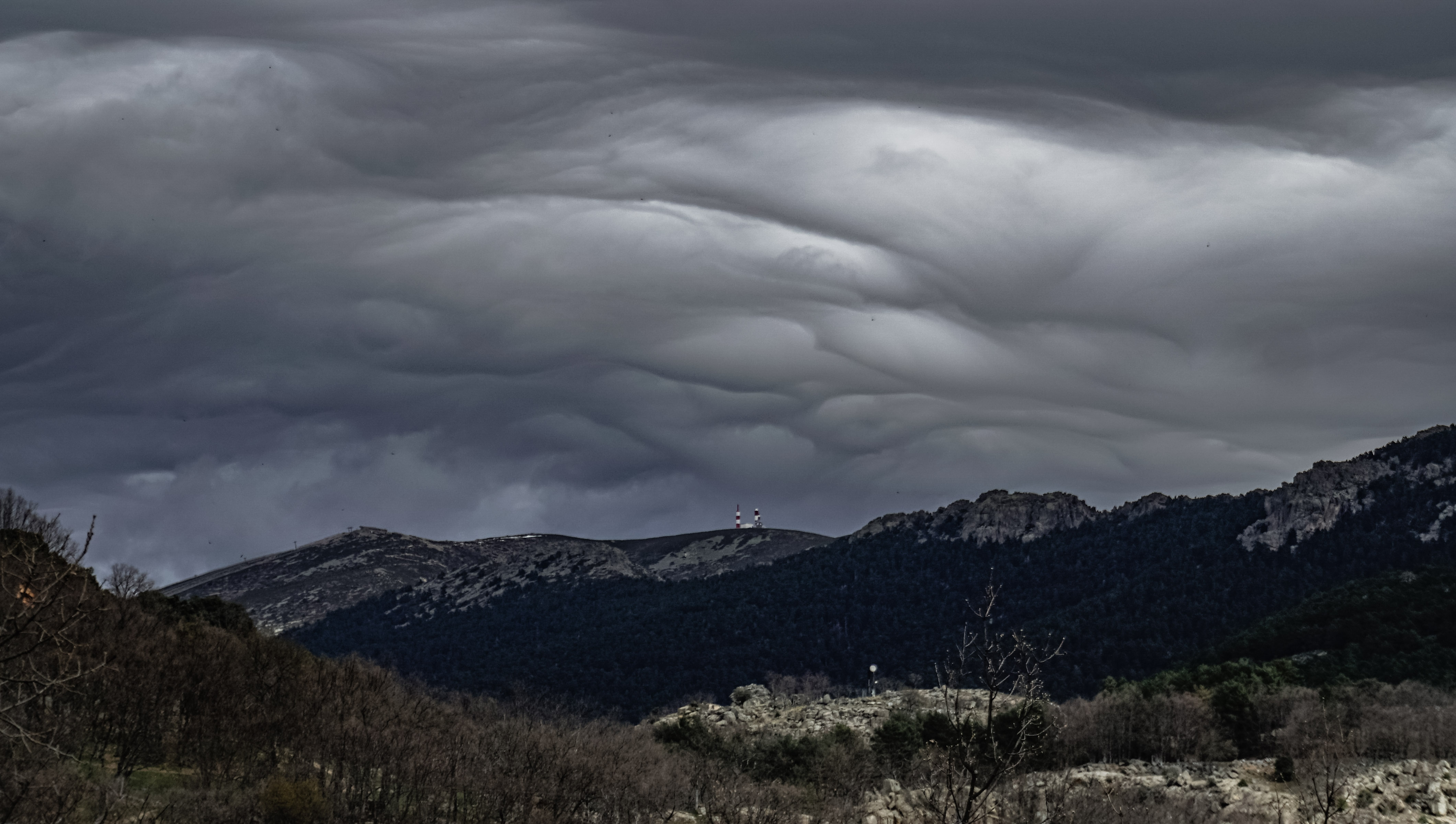 Vistas a media mañana del 22 de febrero de 2024 desde Cercedilla
