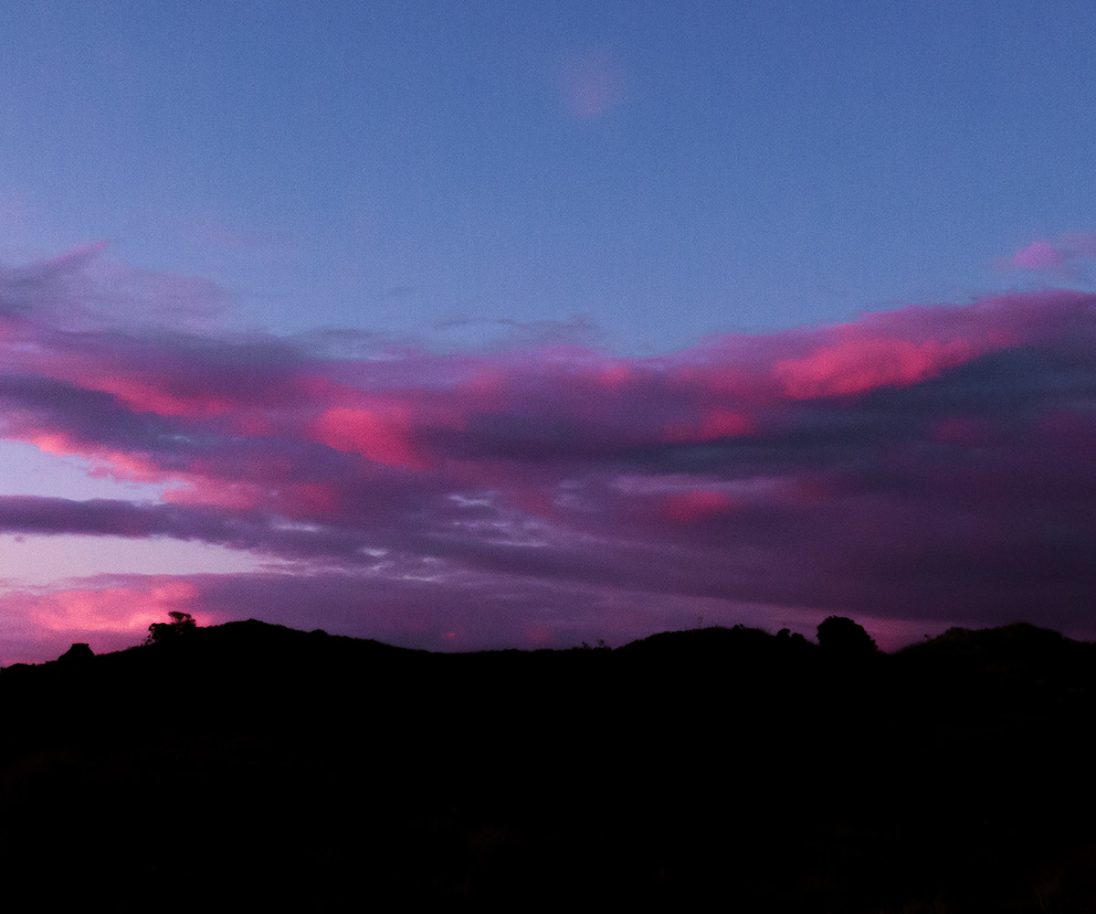 Nubes rosas.
