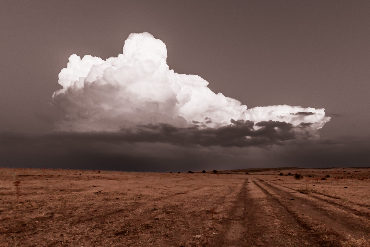 Fotografía realizada en Avila poco antes de la tormenta del 31 de agosto
