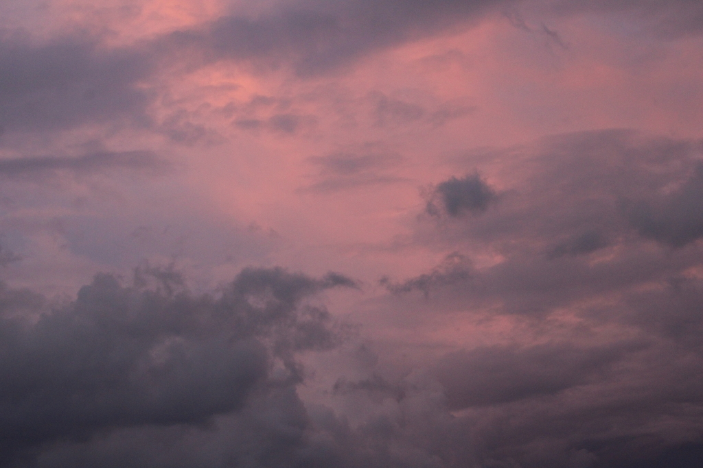 Nubes al atardecer
