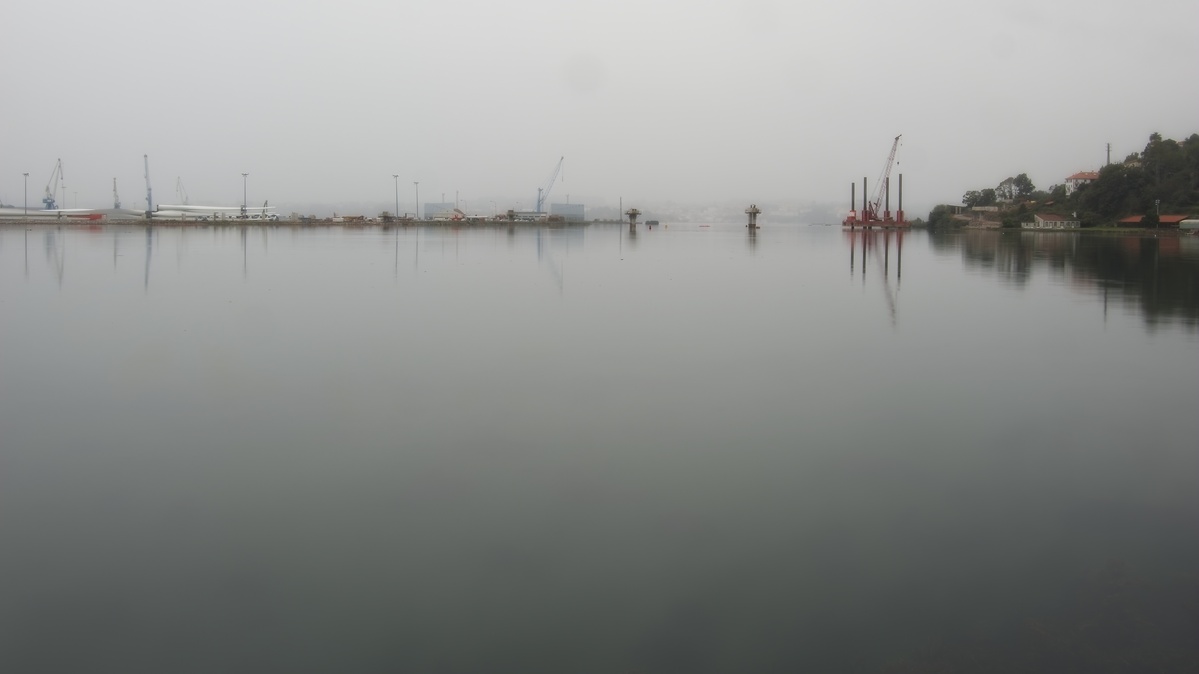 Tarde de orballo en la ría de Ferrol
