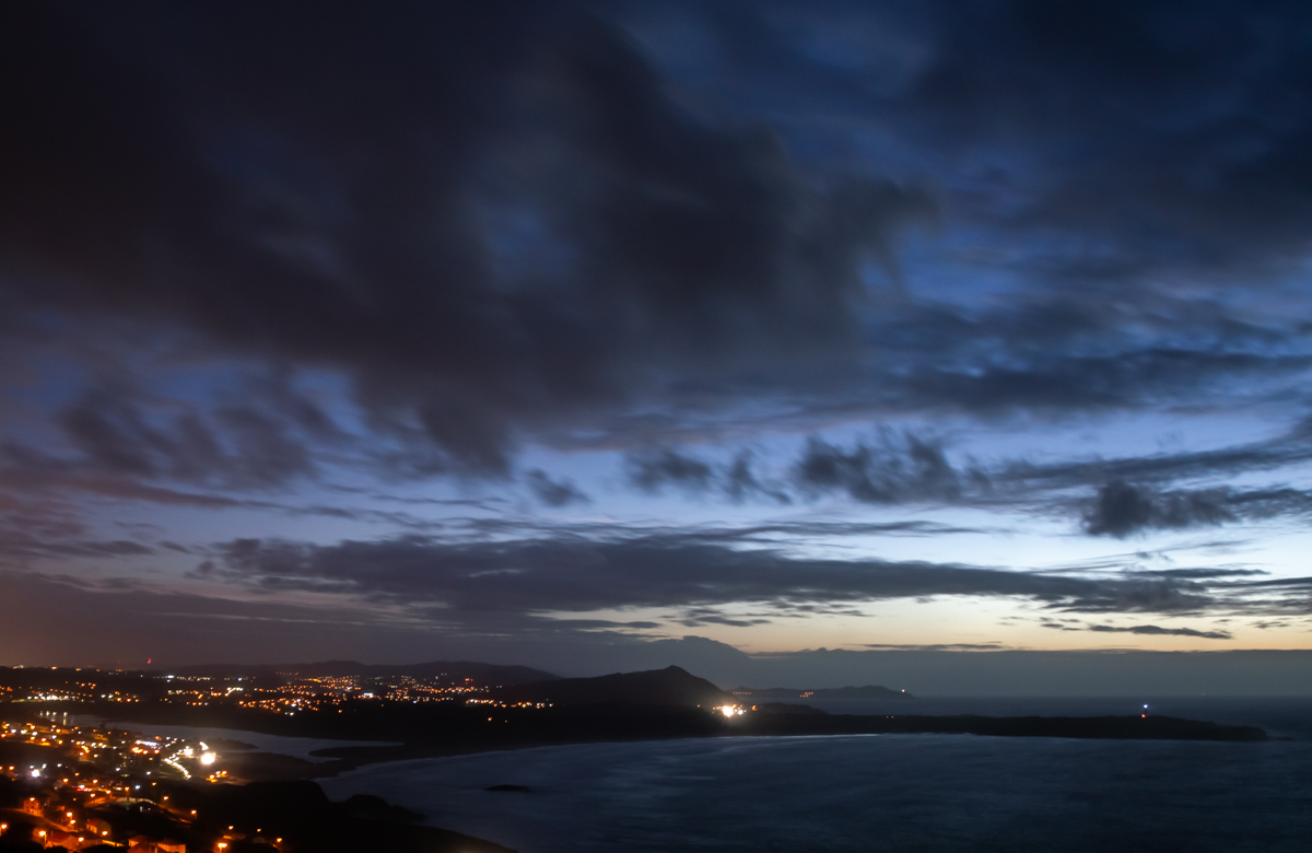 Atardecer en la costa ártabra
