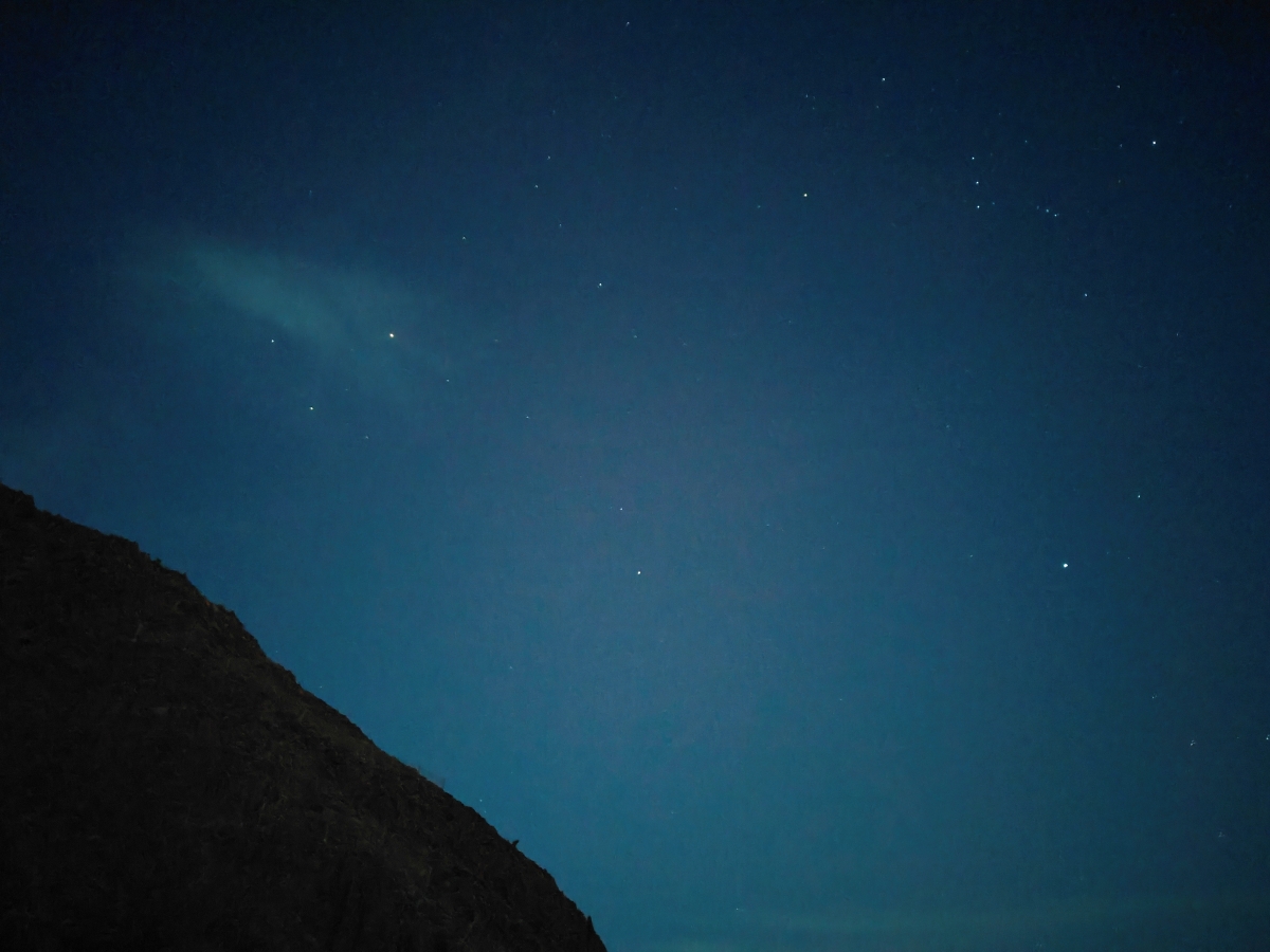 Noche estrellada en Las Teresitas
